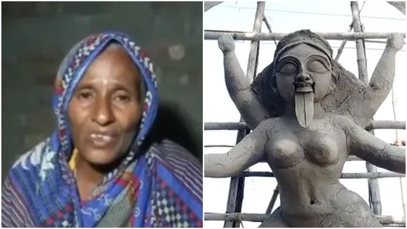 kalipuja is organized by a muslim woman at maldahas habibpur