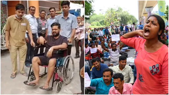 tet passout protest at karunamoyee, patients faces difficulties