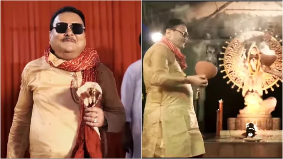 Madan Mitra, Madan Mitra Puja Music Video, Madan Mitra song, Durga Puja 2022, মদন মিত্র, মদন মিত্রের পুজোর গান, দুর্গাপুজো ২০২২, তারকাদের পুজো, Indian Express Entertainment News