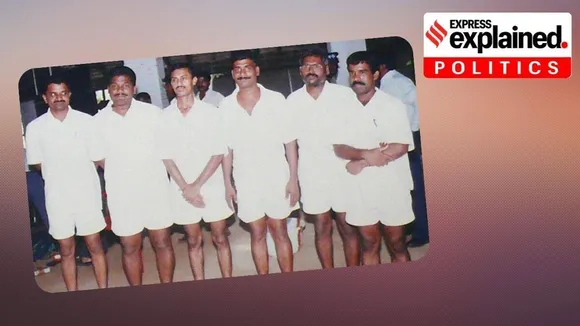From left- Perarivalan, Payas, Ravichandran, Jayakumar, Santhan, Murugan. (Express archive)