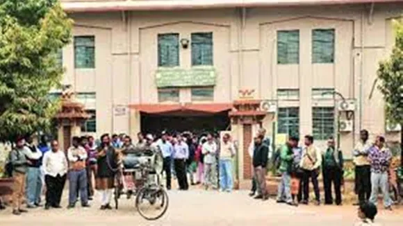 student protest at visva bharati university
