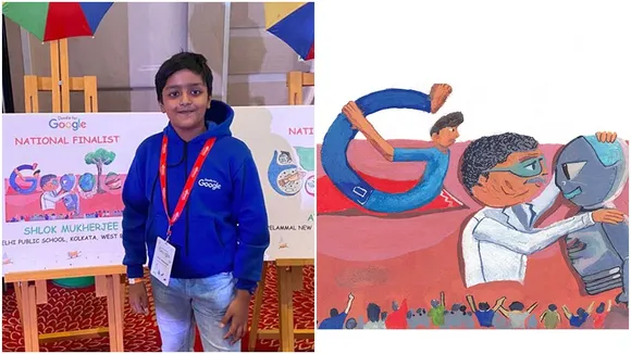 Shlok Mukherjee,Doodle for Google,Google Doodle,Kolkata,Google,doodle for google 2022 contest,google doodle winner 2022,google doodle entry,google doodle 2022 contest result date,kolkata news today,west bengal latest news,Doodle,Kankurgachi
