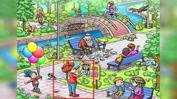 Find The Object Puzzle, Spot The Object Puzzle, Spot The Object In Picture, Viral Optical Illusion, Find the lost pet dog of lady, optical illusion test, Spot The pet dog, Find The Pet Dog, Viral On Internet, strange news, bizarre news, bizarre story, amazing news, strange news, interesting news, viral news, trending news, viral, trending, ajeebogarib, hatke news, ajab gajab, zara hatke, khabar hatke,