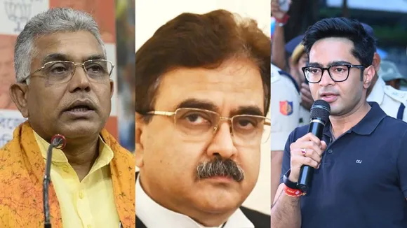 abhishek banerjee demands arrest of dilip ghosh and seek justice abhijit gangulys attention