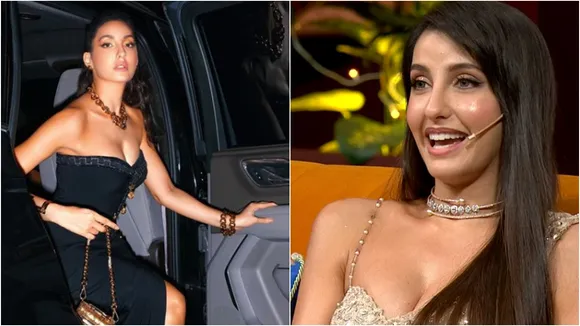 nora fatehi aggressive attitude with an actor at bangladesh