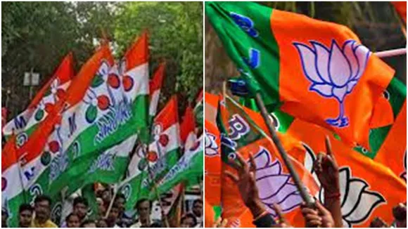 chaos at bhupatinagar bjp tmc clash