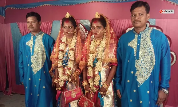 West Bengal: Twin sisters from Burdwan tied knot with twin brothers