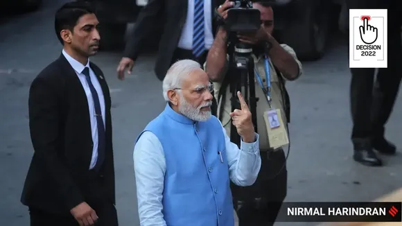gujarat elections live updates, gujarat voting live updates, gujarat polls 2022, gujarat news live, gujarat polls live, gujarat polls phase two, pm modi, narendra modi votes, amit shah votes, gujarat news, gujarat latest news, gujarat politics, indian express