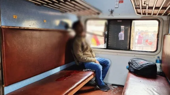victim was sitting by the window