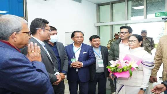 mamata and abhishek banerjee at Meghalaya, মেঘালয়ে মমতা অভিষেক