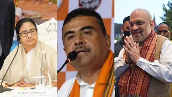 suvendu adhikari on amit shah and mamata banerjee one to one metting at nabanna