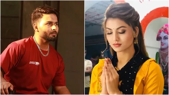 urvashi rautela praying for rishav pant