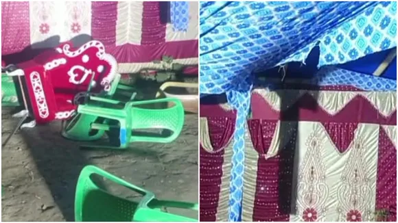 Lover's vandalism at his lover's wedding ceremony in Mahishadal