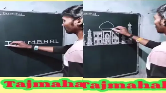 Taj Mahal,artist,drawing,talent,art,viral video,Taj Mahal drawing,trending video