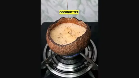 viral,Video,chai,coconut shell,Instagram