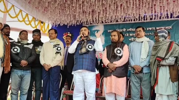 suvendu adhikari at nandigram shahid diwas rally
