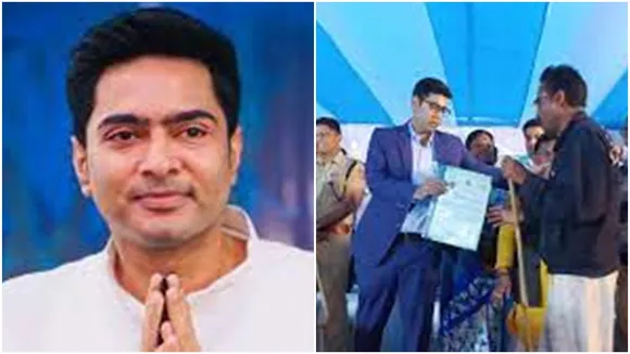 Villagers of west midnapur gets patta after abhisek banerjee visits area