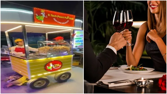 Valentine Day, Best Offer, Golgappa Selling Girls, Singles, B.Tech Paani Puri Wali, Valentine Week, watch video, Golgappa"