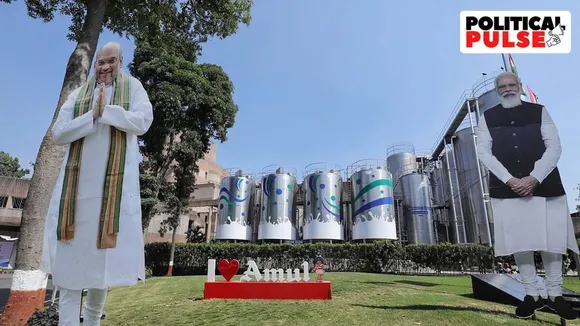 Gujarat BJP, Amul BJP, Gujarat Amul, Kaira District Cooperative Milk Producers' Union Limited, dairy cooperative Gujarat BJP, Indian Express, Indian Express Gujarat politics