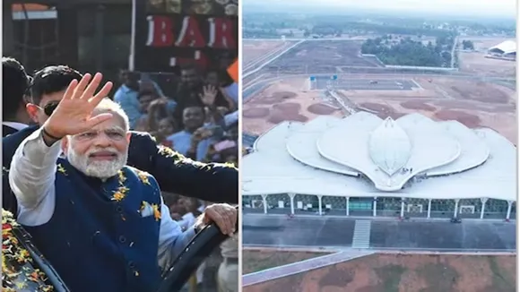 Shivamogga, Shivamogga airport, PM Modi, Karnataka, Modi in Karnataka, Belagavi, Yediyurappa, Basavaraj Bommai, PM Modi live, Shivamogga airport, Karnataka News, Shivamogga airport launch, PM Modi in karnataka live, modi karnataka visit today, narendra modi karnataka, modi karnataka visit live, Pm modi in karnataka today, modi visit to karnataka, Yediyurappa, BJP"