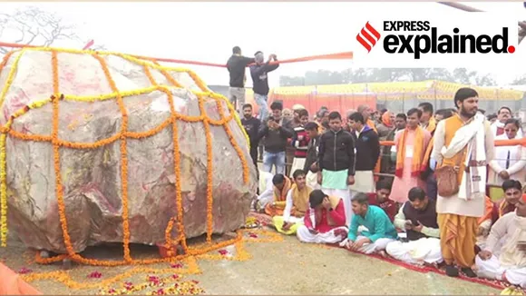 Shaligram stone, Ram temple, Ram mandir, Shaligram stone in Ram temple, what is Shaligram stone, Express Explained, Indian Express"