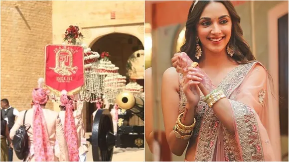 Suryagarh hotel in the presence of family and friends such as Shahid Kapoor and wife Mira, Karan Johar, Jihi Chawla and Manish Malhotra, Kiara, Sid, Kiara sid, Kiara Advani, Sidharth Malhotra, Kiara sid wedding, Kiara sid wedding details, Sidharth Malhotra wedding, Sidharth Malhotra family, kiara family, Sidharth Malhotra kiara latest news, সিদ্ধারথ-কিয়ারা, siddharth kiara wedding photoes, siddharth kiara viral wedding photoes