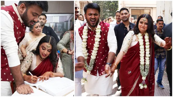 Swara Bhasker, Swara Bhasker marriage, Swara Bhasker muslim marriage, Swara Bhasker Fahad Ahmed Reception, Special Marriage act, Aligarh Muslim University, Swara Bhasker Fahad Ahmad, leader Fahad Ahmad, Bollywood, স্বরা ভাস্কর, ফাহাদ আহমেদ, মুসলিম জামাত, স্বরা ফাহাদ, আলিগড় বিশ্ববিদ্যালয়, বিতর্কে স্বরা ভাস্করের বিয়ে, স্পেশ্যাল ম্যারেজ অ্যাক্ট, বলিউডের খবর, বিনোদনের খবর