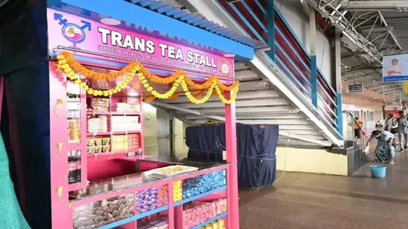 trans tea stall,guwahati railway station,guwahati transgender chai shop"
