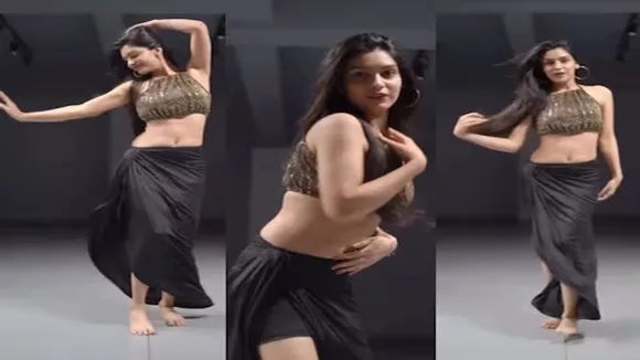 Deepika Padukone, Besharam Rang song from the movie Pathan, The girl did an amazing dance on Besharam Rang, Wearing a black dress, the girl flexed her waist on shameless color, Black dress girl's dance on Besharam Rang went viral, Seeing the dance of the girl, people said better than Deepika, AJAB GAJAB NEWS, KHABRE JARA HATKE, VIRAL NEWS, OMG, WEIRD NEWS"