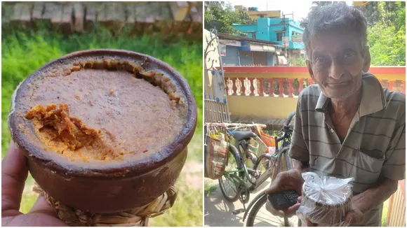 An elderly man, curd seller, Heatwave Alert, তাপপ্রবাহের সতর্কতা, South Bengal Heatwave, দক্ষিণবঙ্গে তাপপ্রবাহ, Loo, লু, Weather Forecast, আবহাওয়ার পূর্বাভাস, Bengal Weather Update