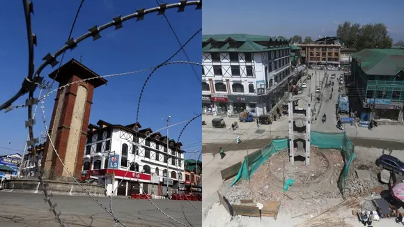 Lal Chowk, Srinagar G20 meet, Lal Chowk clock tower, Lal Chowk renovation, work in Lal Chowk, srinagar news, indian express