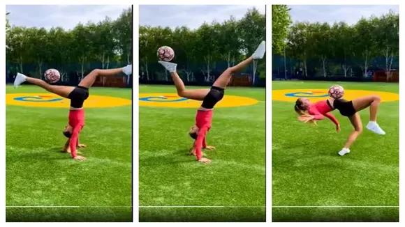 Freestyle Footballer,Girl,Video,Viral,Viral Video,football,dance,acrobatics,music,acrobats,gymnasts,viral news,viral news today,viral new song,viral news india,viral video news,viral video dance,viral videos today,viral video funny,viral video youtube,latest viral video