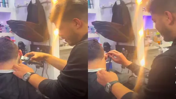 viral video, trending Video, Funny Video, Viral talent video, ear twisting talent, haircut video, barber video, salon viral video, trending salon video, trending hair cutting video, jugaad video, boy video, bande ka video, electric trimmer video