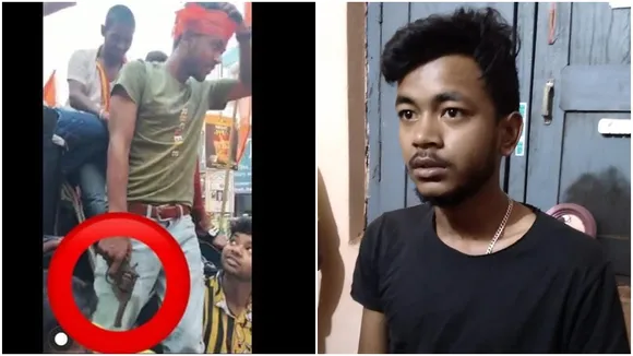 sumit shaw who participate howrah ramnabami rally with arms arrested from munger , রামনবমীর মিছিলে অস্ত্র হাতে যুবক! চিনিয়েছিলেন অভিষেক, অবশেষে গ্রেফতার