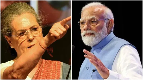 Sonia Gandhi and Narendra Modi