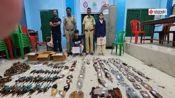 one arrested on the charge of smuggling bird bark