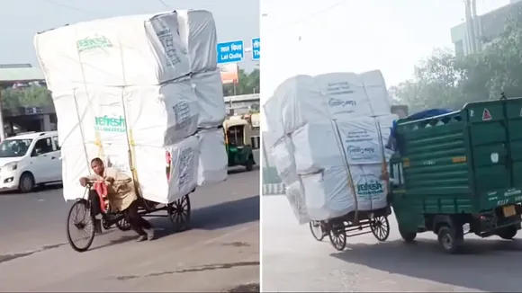 Auto Pushing Thela Viral Video,Saman Lade Thele Se Joda Auto,Auto,Auto Viral Video,humanity video,driver helped man,cycle rickshaw,cycle rickshaw viral story,cycle rickshaw viral video,viral video,Heart Touching Video,Heart Touching Story,Trending Video,Viral News In Hindi,Viral Video News,zara hatke,ndtv zara hatke videos,news,Social Media,Entertainment News In Hindi,Tv News And Gossip,Amazing Video,Thela Gaadi,Loading Auto Rickshaw"