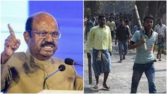 governor c v anand bose went canning after panchayat poll vandalism