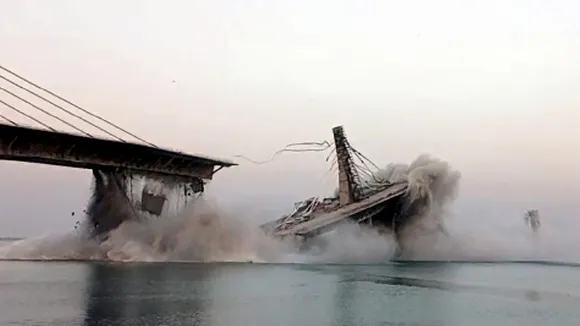 bihar bridge collapse, bhagalpur bridge collapse, nitish kumar, bihar cm nitish kumar, Aguwani Sultanganj Ganga bridge
