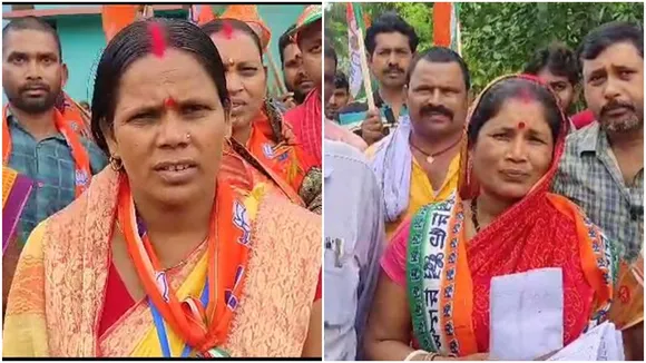 one woman of the house is a Tmc candidate and the other is a bjp candidate