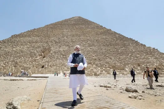 PM Modi, Modi Egypt visit, PM Modi in Egypt, Modi visits pyramids, Egypt's pyramids