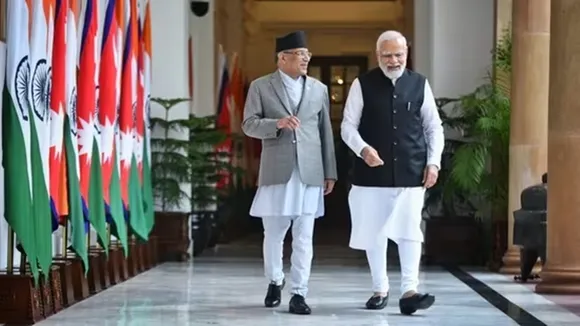 pm modi, nepal pm, india nepal bilateral talks, prachanda, modi prachanda talks, india nepal bilateral talks updates, indian express"