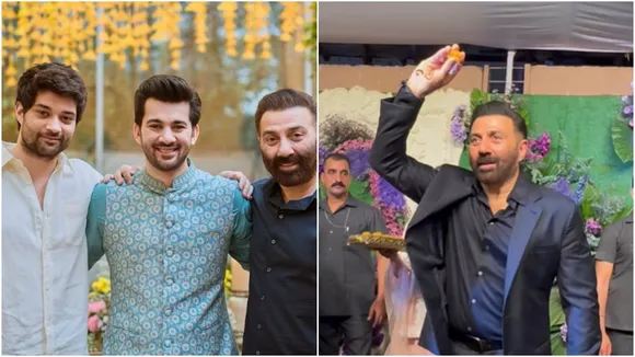 suny deol, karan deol, sunny deol son wedding, dharmendra, deol family wedding, deol brothers, entertainment news, latest entertainment update, news today, gadar 2, bobby deol, আজকের বিনোদন, বিনোদনের খবর