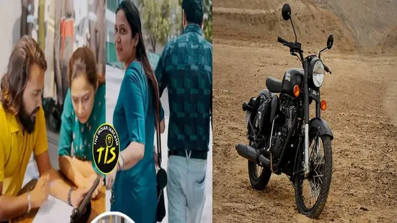Royal Enfield, Royal Enfield Bike, Bike, Women gifted her husband, viral, viral news, viral Video, social Media, love, relationship, Couple goals,
