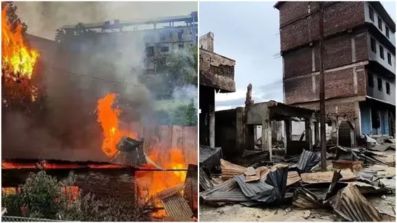 manipur violence, mob violence in manipur, violence in manipur, manipur news, buses set on fire, indian express