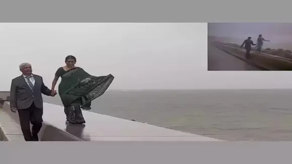 Anand Mahindra, tweet elderly couple video, recreates Amitabh bachchan, movie manzil, song rim jhim gire sawan,viral