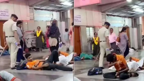 Pune, Viral Video, Railway Station, Viral, Pune Railway Station, Passenger Sleeping On Platform,Pune, Viral video, Railway station, Viral