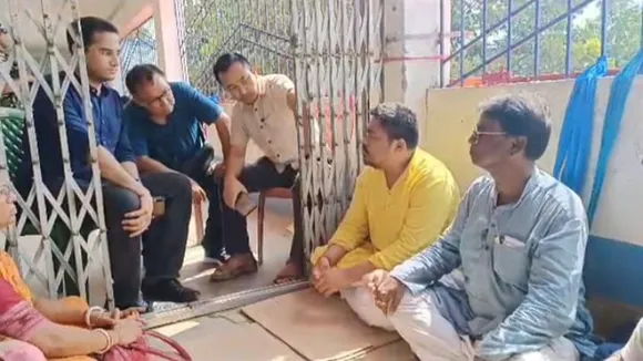 bjp dharna at maldah gajole strongroom