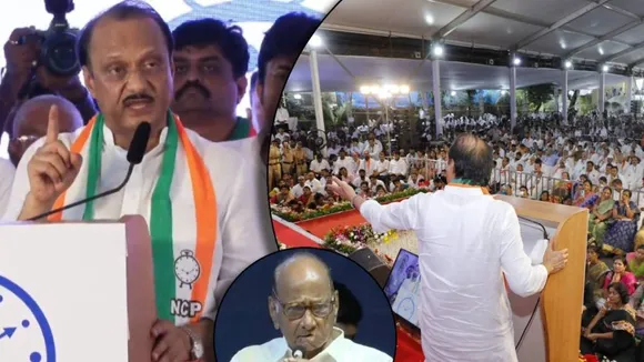 Ajit Pawar and Sharad Pawar