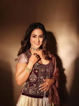হিনা খানের লেহেঙ্গা লুক